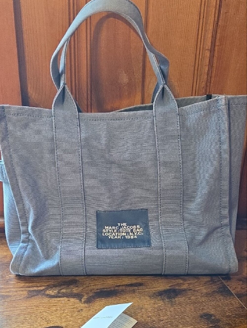 Marc Jacobs THE TOTE BAG LARGE light blue canvas. Good Condition! - Picture 3 of 9